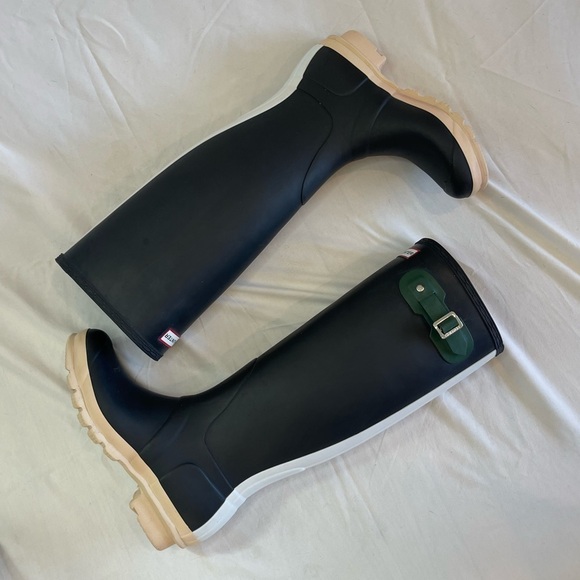 Hunter Original Contrast Tall Rain Boots *LIMITED EDITION* Size 7 - Picture 5 of 15